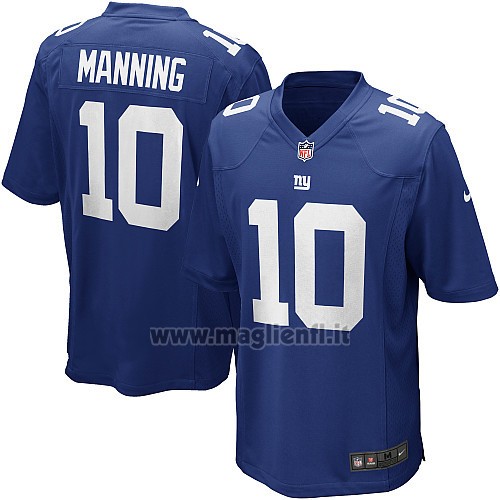 Maglia NFL Game Bambino New York Giants Manning Blu